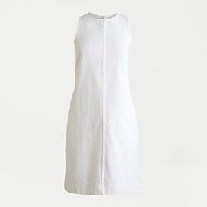 J. Crew Women's White Denim Shift Dress